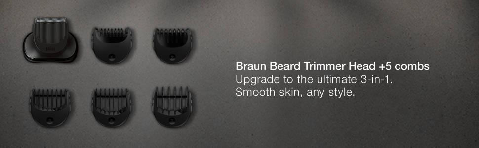 Braun BT32 Series 3 Electric Shaver Beard Trimmer Attachment for Braun Series 3 Shave with 5 Combs