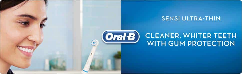 Oral-B Sensi Clean Electric Toothbrush Replacement Heads, Pack of 4