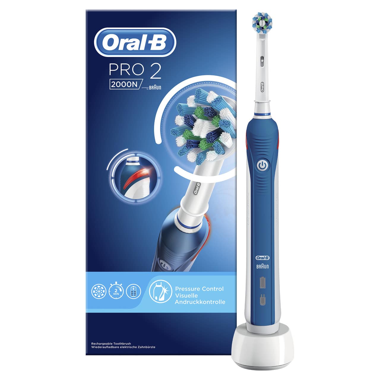 ORAL B POWER TOOTHBRUSH PRO2 2000N (NEW)
