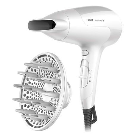 BRAUN HAIR DRYER HD385 + DIFFUSER 2000W