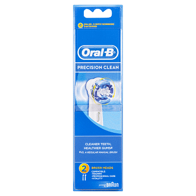 ORAL B POWER BRUSH HEAD PRECISION CLEAN (EB20) x2s ORAL B POWER BRUSH HEAD PRECISION CLEAN (EB20) x2s