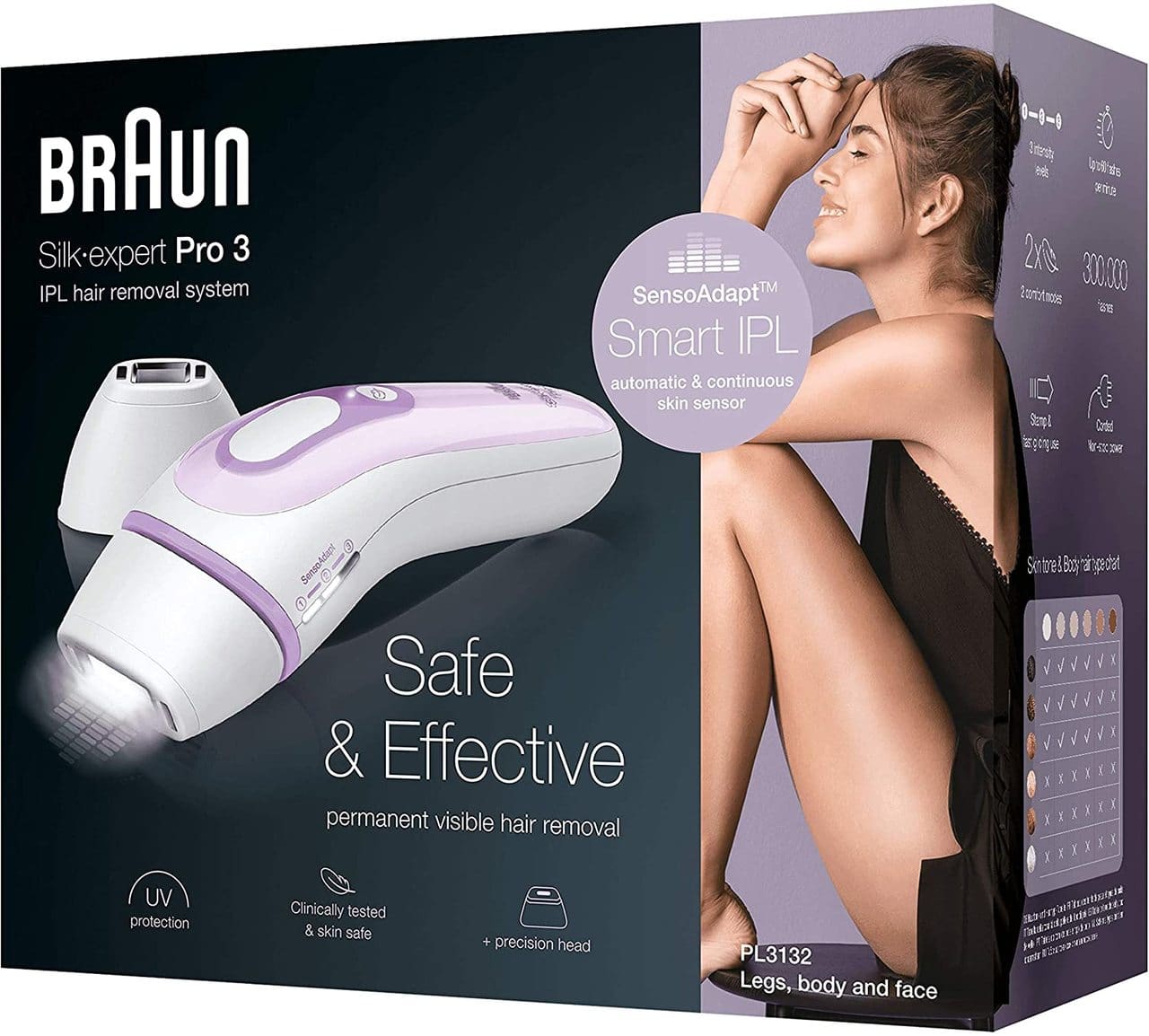 BRAUN SILK-EXPERT IPL PL3132 +HEAD +POUCH 300K FLASHES (NEW) BRAUN SILK-EXPERT IPL PL3132 +HEAD +POUCH 300K FLASHES (NEW)