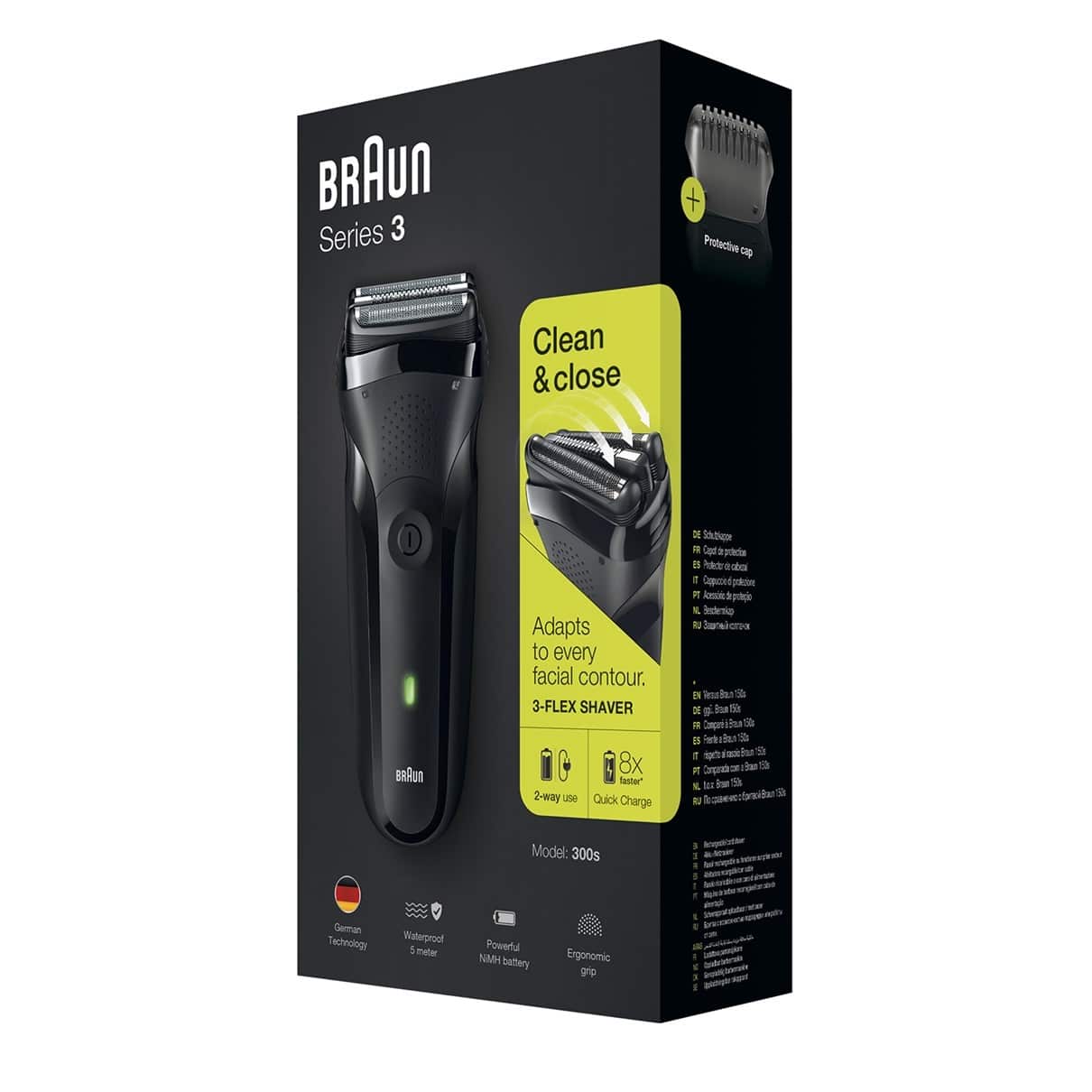 BRAUN SHAVER 300s BLACK BRAUN SHAVER 300s BLACK