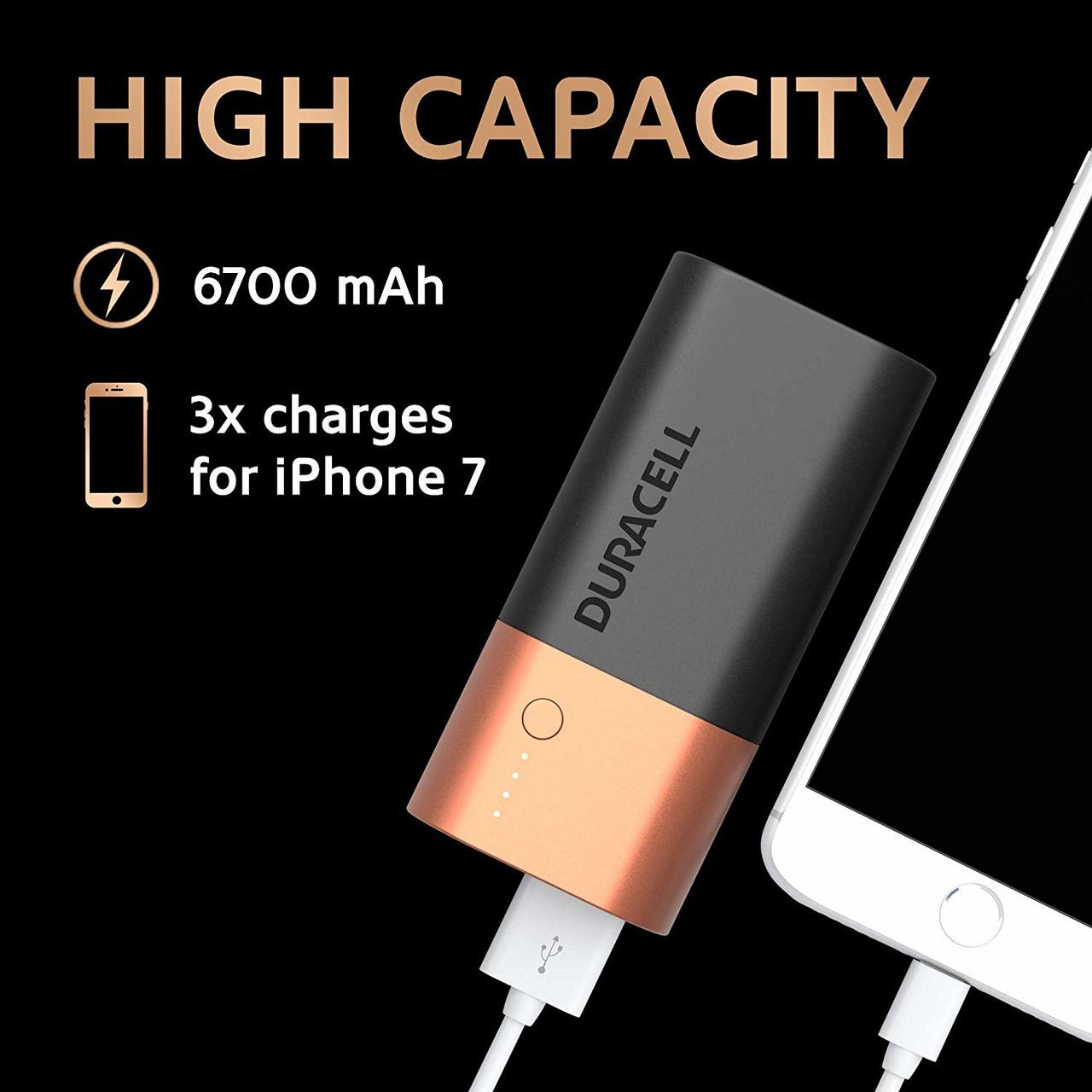 DURACELL POWERBANK 6700 mAh DURACELL POWERBANK 6700 mAh