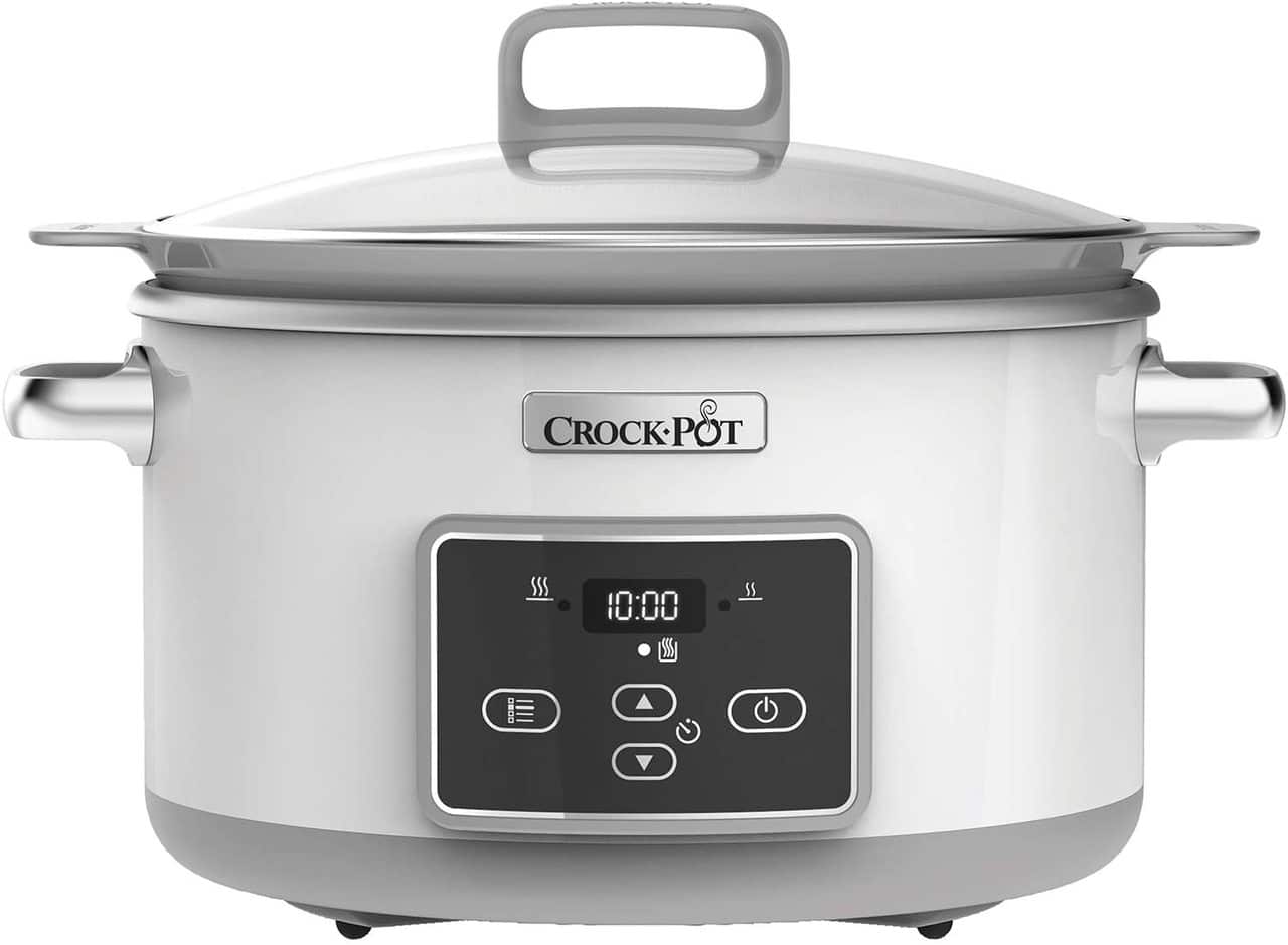 CROCK-POT SLOW COOKER DURACERAMIC WHITE 5.0L (For 6) (NEW) CROCK-POT SLOW COOKER DURACERAMIC WHITE 5.0L (For 6) (NEW)