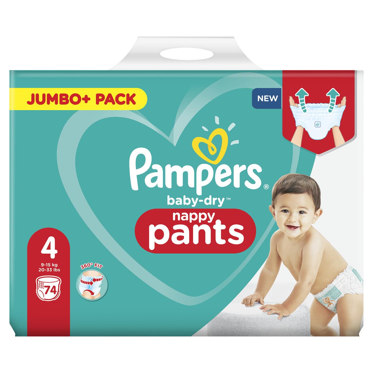 pampers pants jumbo pack size 4