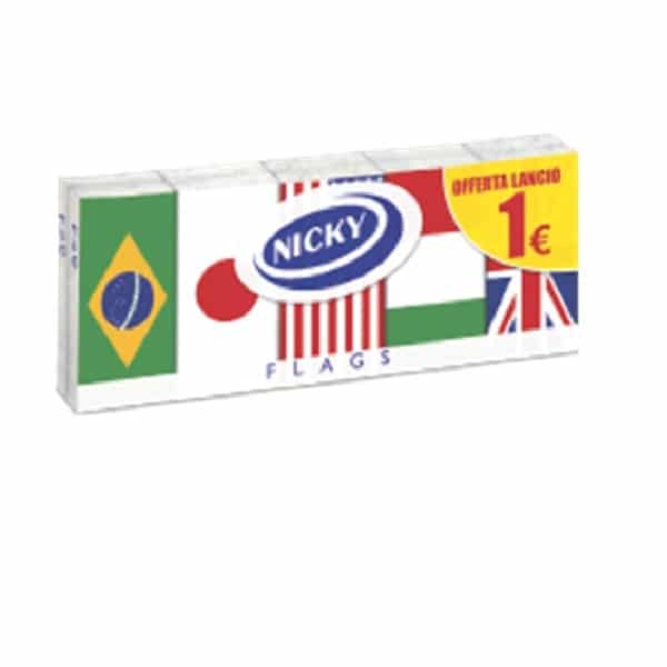 NICKY TISSUES FLAGS 4 PLY 10X9 (RRP 1Euro) NICKY TISSUES FLAGS 4 PLY 10X9 (RRP 1Euro)