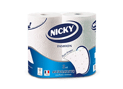 NICKY PAPER TOWELS FASHION 3 PLY 2 ROLLS NICKY PAPER TOWELS FASHION 3 PLY 2 ROLLS