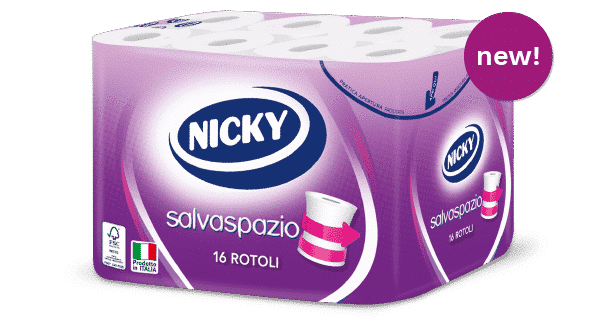 NICKY TOILET PAPER SALVASPAZIO 16 ROTOLI NICKY TOILET PAPER SALVASPAZIO 16 ROTOLI