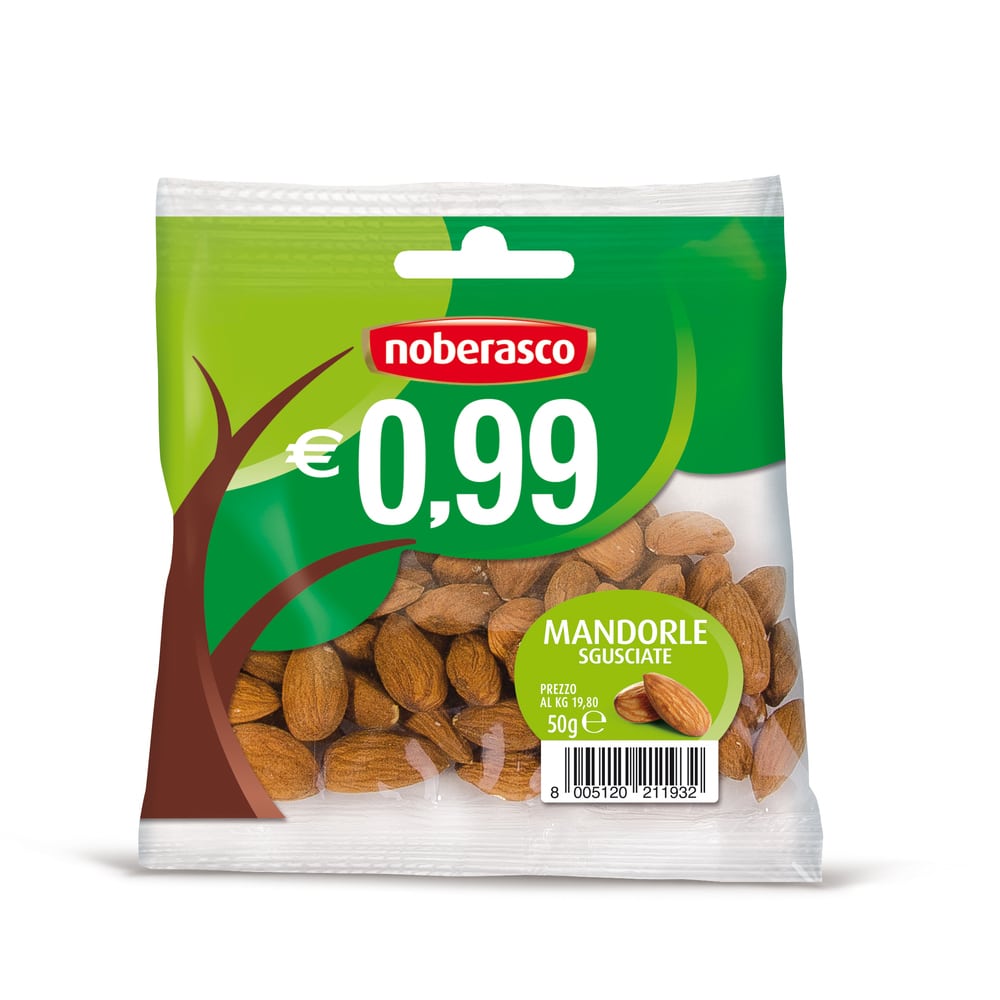 Noberasco (99cents) Shelled Almonds 50g Noberasco (99cents) Shelled Almonds 50g