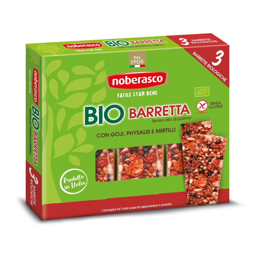 Noberasco Tripack Bio Bar with Goji 3 x 25g (NEW)