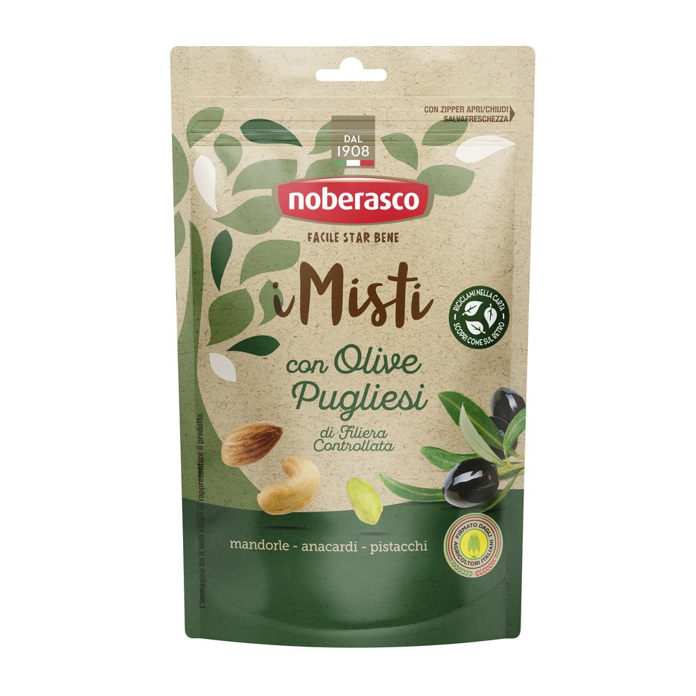 Noberasco Mix Apulian Olives Doy (120g) (NEW)