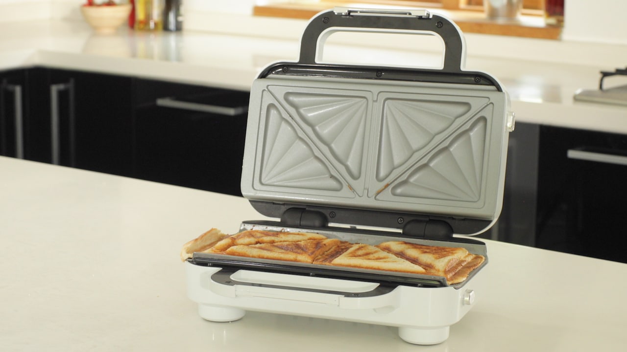 BREVILLE DURACERAMIC DEEP FILL 2 SLICE SANDWICH MAKER HIGH GLOSS BREVILLE DURACERAMIC DEEP FILL 2 SLICE SANDWICH MAKER HIGH GLOSS