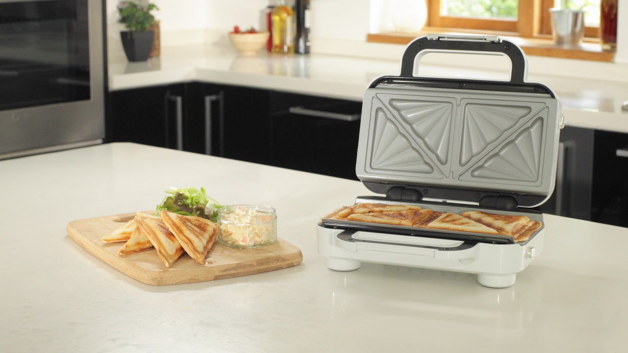 BREVILLE DURACERAMIC DEEP FILL 2 SLICE SANDWICH MAKER HIGH GLOSS BREVILLE DURACERAMIC DEEP FILL 2 SLICE SANDWICH MAKER HIGH GLOSS