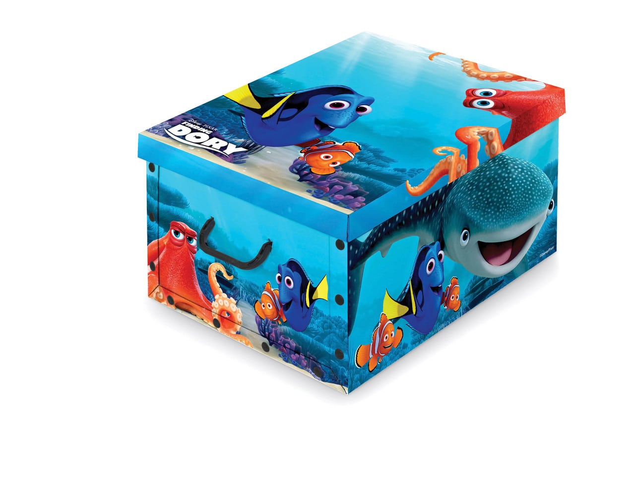 Domopak Living Scatola Di Cartone Con Manici, 50x39x24 Cm, Multicolore, Impilabile E Resistente Per Traslochi E Archiviazione