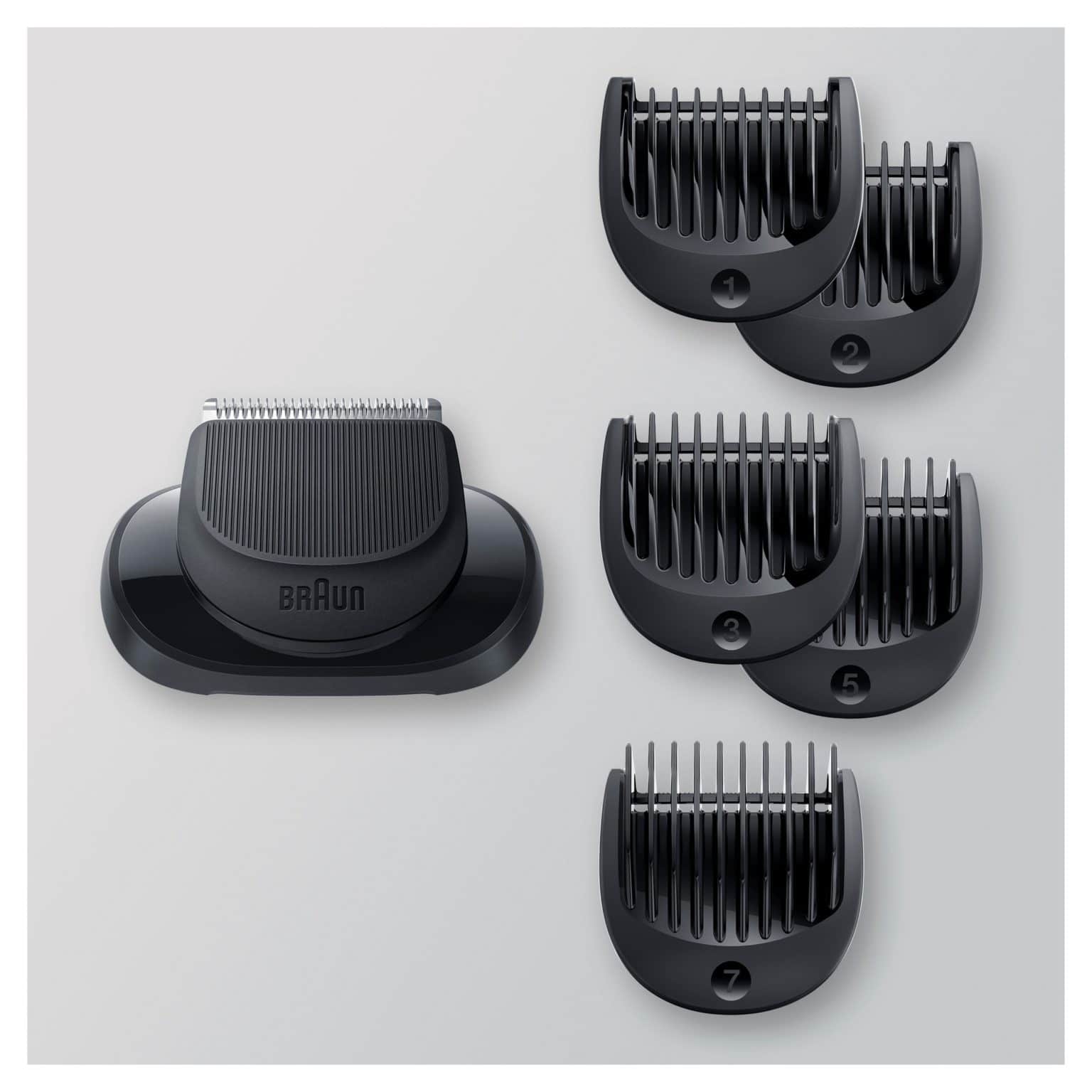 BRAUN BEARD TRIMMING ATTACHMENT WITH 5 COMBS FOR NEW SERIES 5, 6 & 7