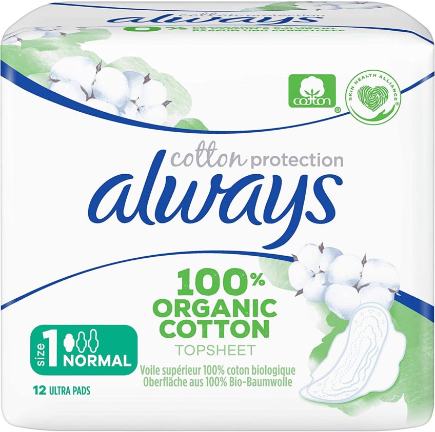ALWAYS ORGANIC COTTON PADS NORMAL BY 12 VJ Salomone Marketing