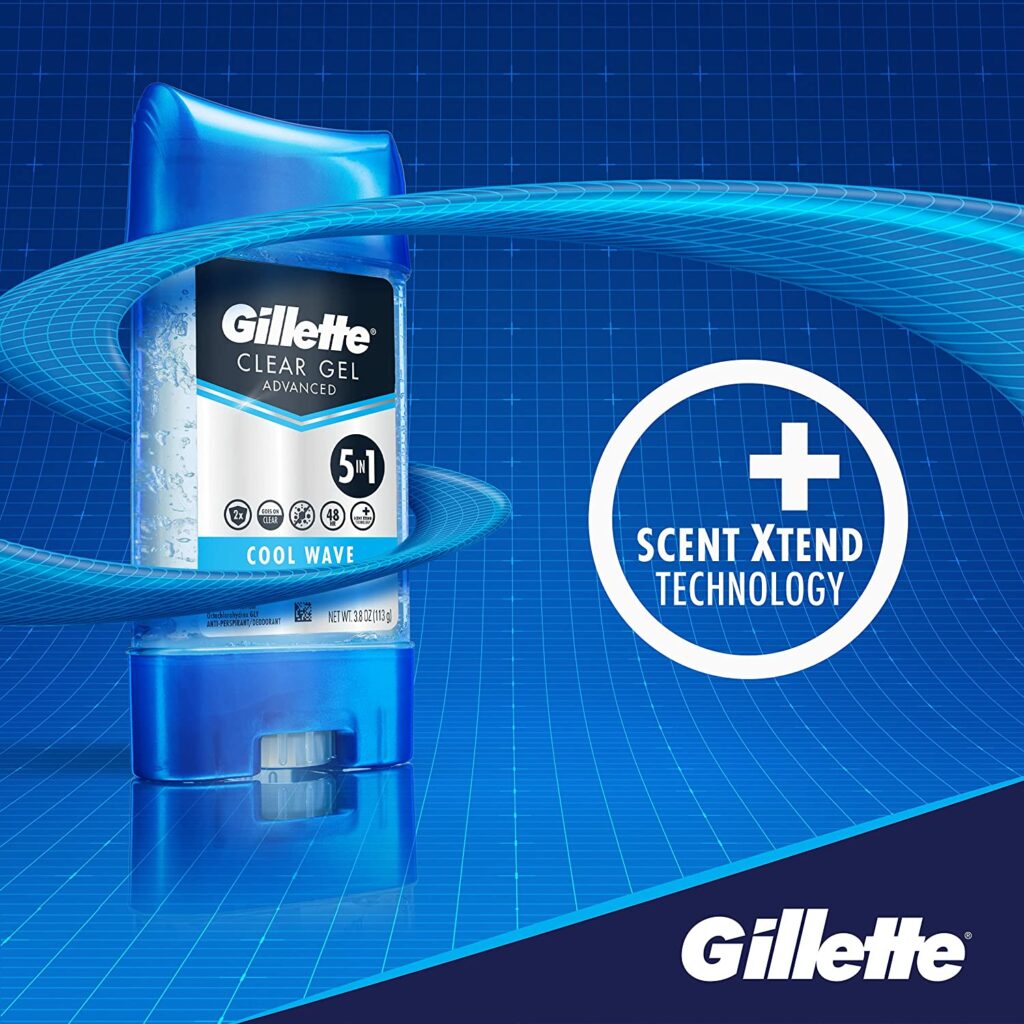 GILLETTE ANTIPERSPIRANT CLEAR GEL COOL WAVE 70ML VJ Salomone Marketing