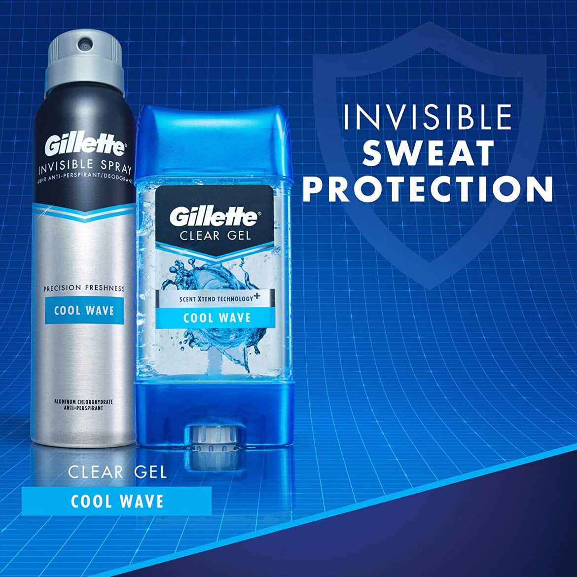 GILLETTE ANTIPERSPIRANT CLEAR GEL COOL WAVE 70ML VJ Salomone Marketing