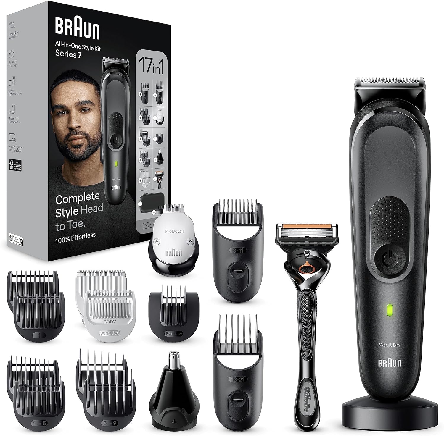 BRAUN SHAVER MULTI GROOMER KIT 17IN1 MGK7491