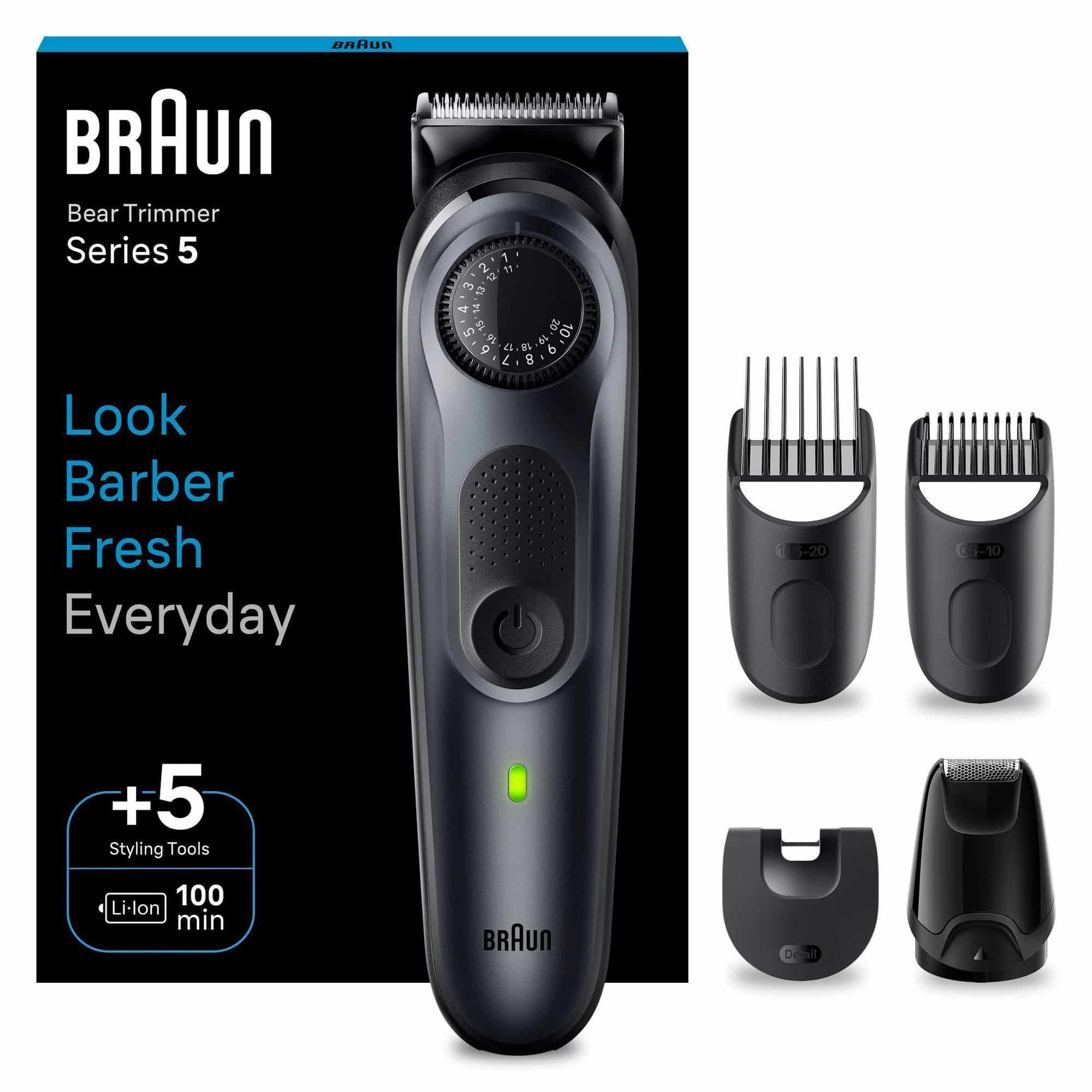 BRAUN SHAVER BEARD TRIMMER BT5420 BLK/BLK