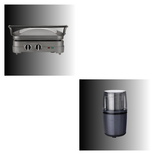 CUISINART GRIDDLER ELITE 2 PLATES  + SPICE AND NUT GRINDER BLUE - PROMO