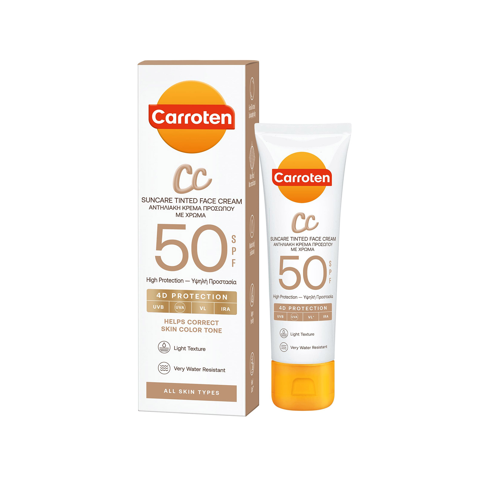 CARROTEN FACE CREAM CC SPF50 50ML