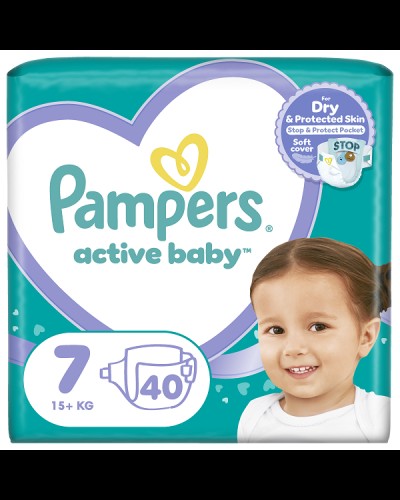 PAMPERS VP ACTIVE BABY 7 XX LARGE X40