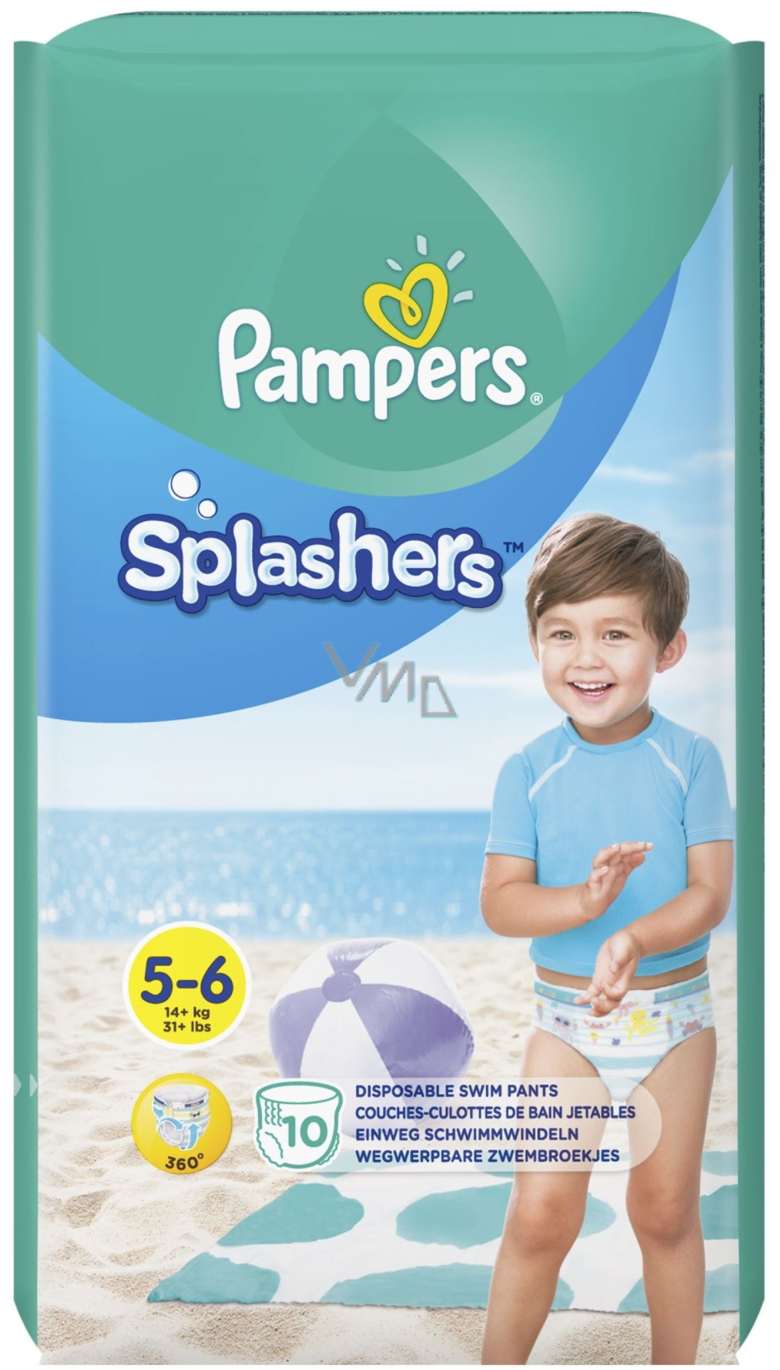 PAMPERS SPLASHERS 5-6 JUNIOR X12