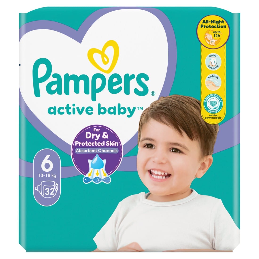 PAMPERS VP ACTIVE BABY 6 XL X32