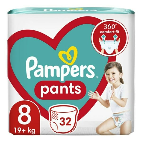 PAMPERS JP PANTS 8 XXL X32