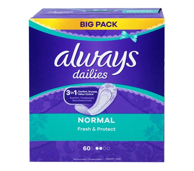 ALWAYS DAILY LINERS NORMAL FRESH X60