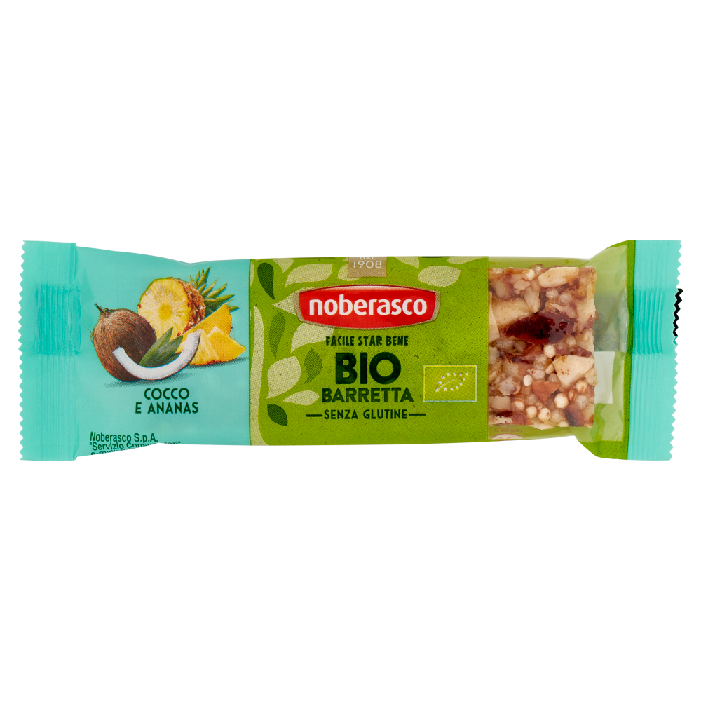 NOBERASCO BIO BAR WITH PINEAPPLE AND COCONUT 30G