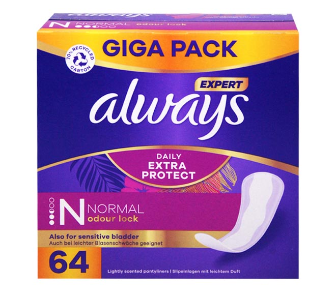 ALWAYS DAILY LINERS NORMAL X64