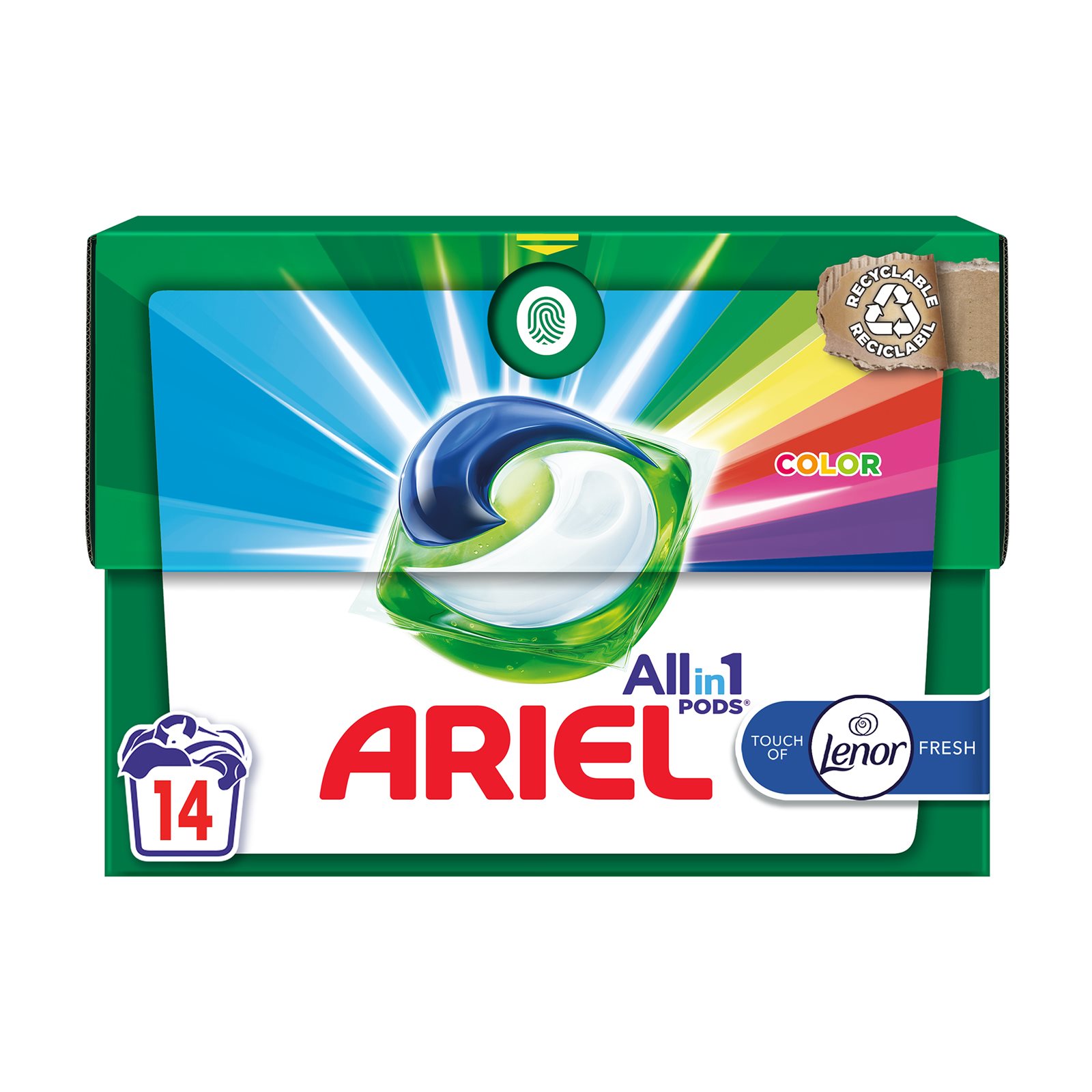 ARIEL PODS ALL IN1 +LENOR TOUCH 14X19.7G