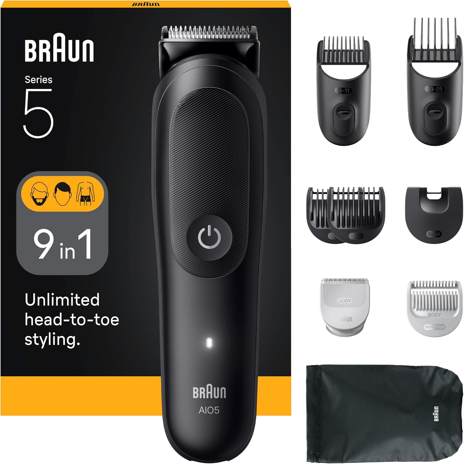 BRAUN MULTI GROOMER KIT MGK5440 BLK MAT