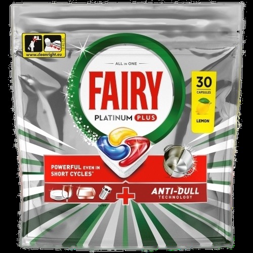 FAIRY AUTODISH WASH PLATINUM PLUS LEMON X30