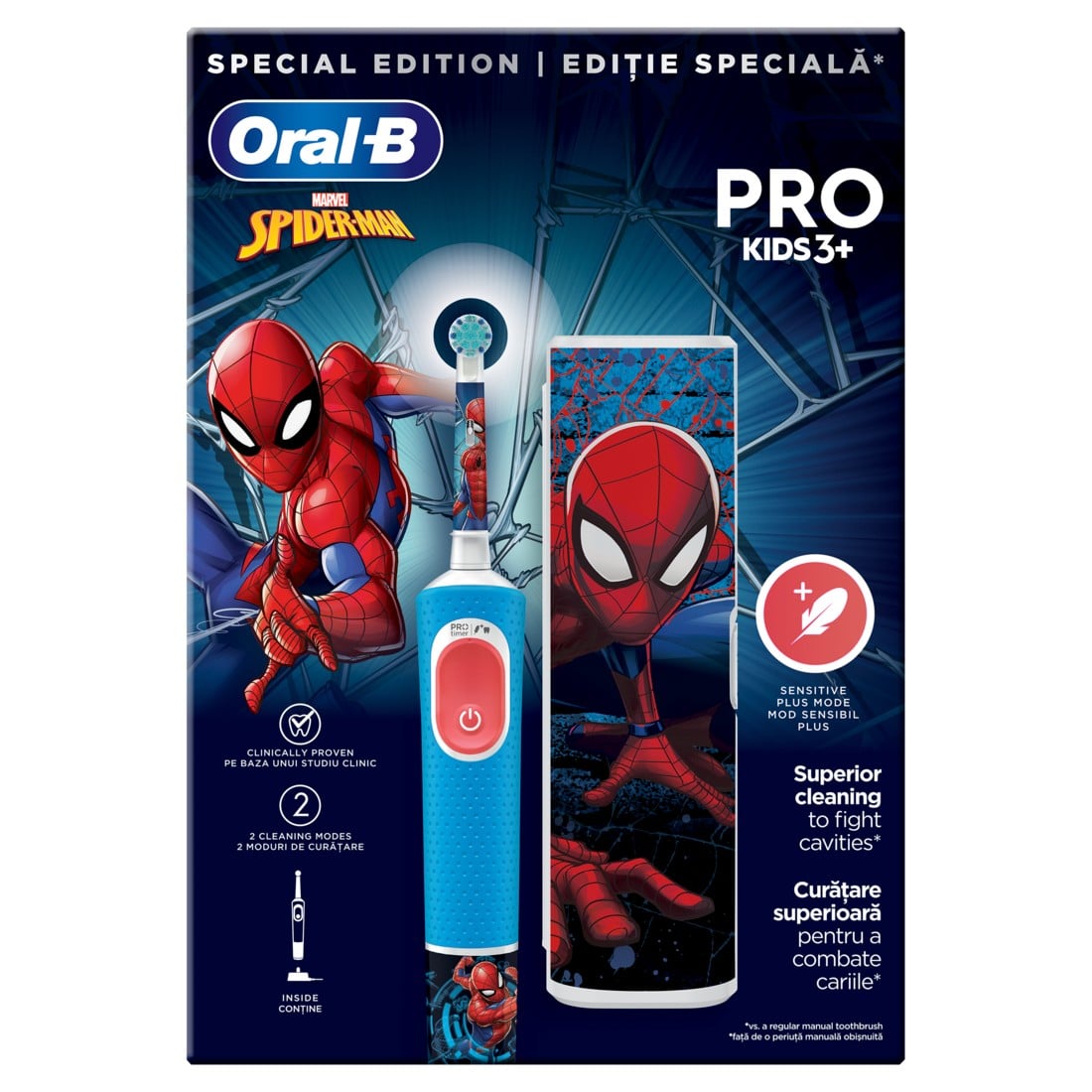 ORAL B POWER TBRSH VITALITY PRO KIDS SPIDERMAN WITH CASE