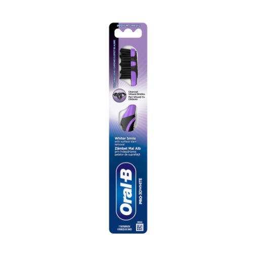 ORAL B TBRUSH 3D WHITE CHARCOAL 35SOFT X1