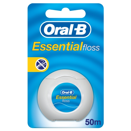 ORAL B FLOSS ESSENTIAL WAXED 50M