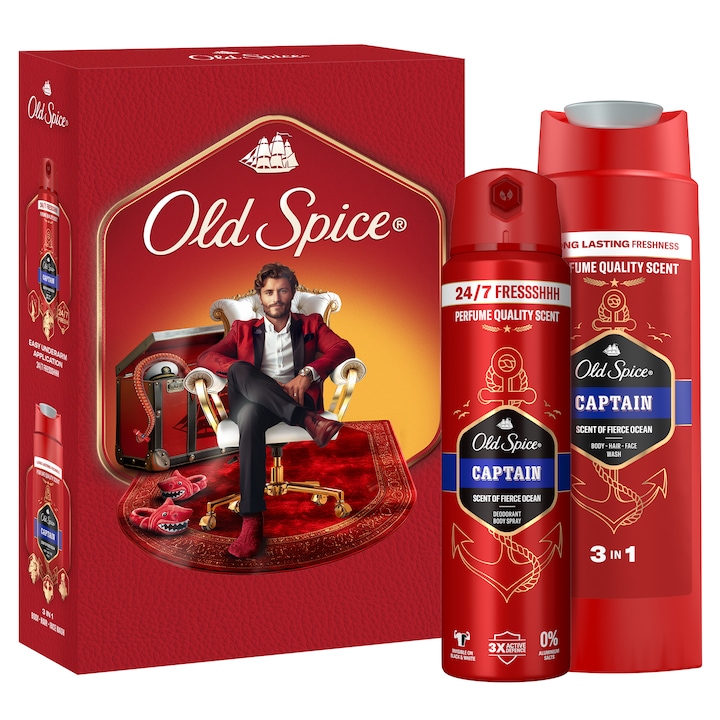 OLD SPICE XMAS CAPTAIN GENTLEMAN (SP150ML+SG250ML)