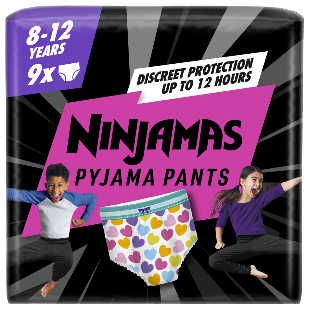 PAMPERS PANTS NINJAMAS GIRL 8 XXL X9