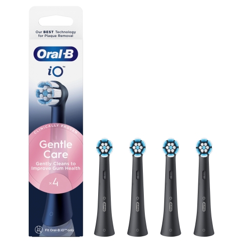 ORAL B POWER BRUSH HEAD iO GENTLE CARE BLACK X4