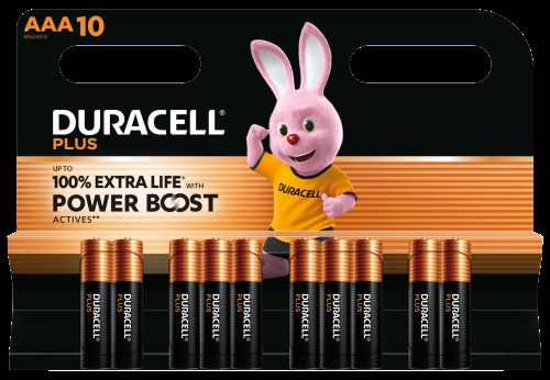 DURACELL PLUS POWER BOOST AAA x10s