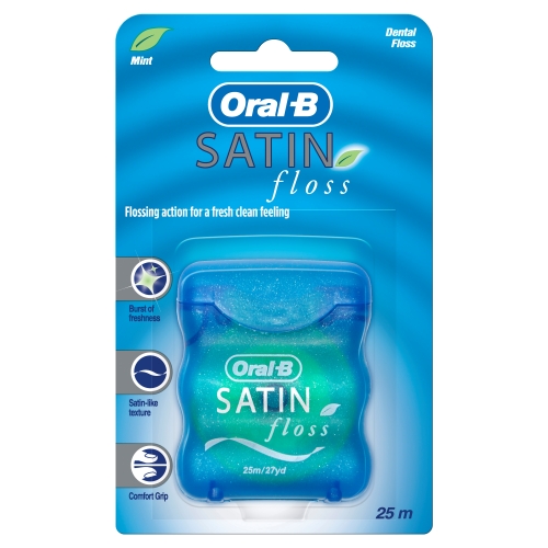 ORAL B FLOSS SATIN MINT 25M