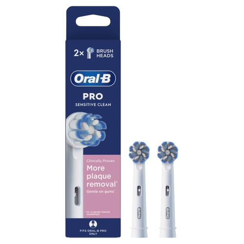 ORAL B POWER BRUSH HEAD SENSITIVE CLEAN X2