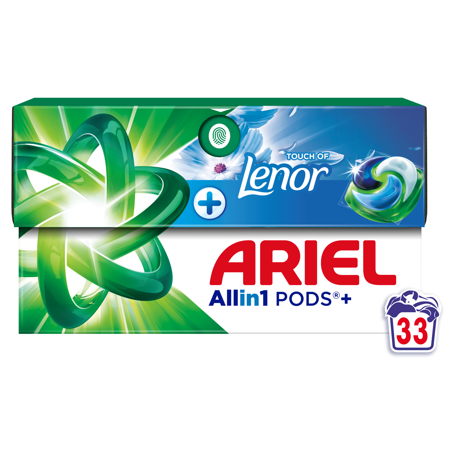 ARIEL PODS +TOUCH OF LENOR 33X20.8G