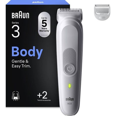 BRAUN BODY GROOMER BG3500 LIGHT GRY (5A) (NEW)