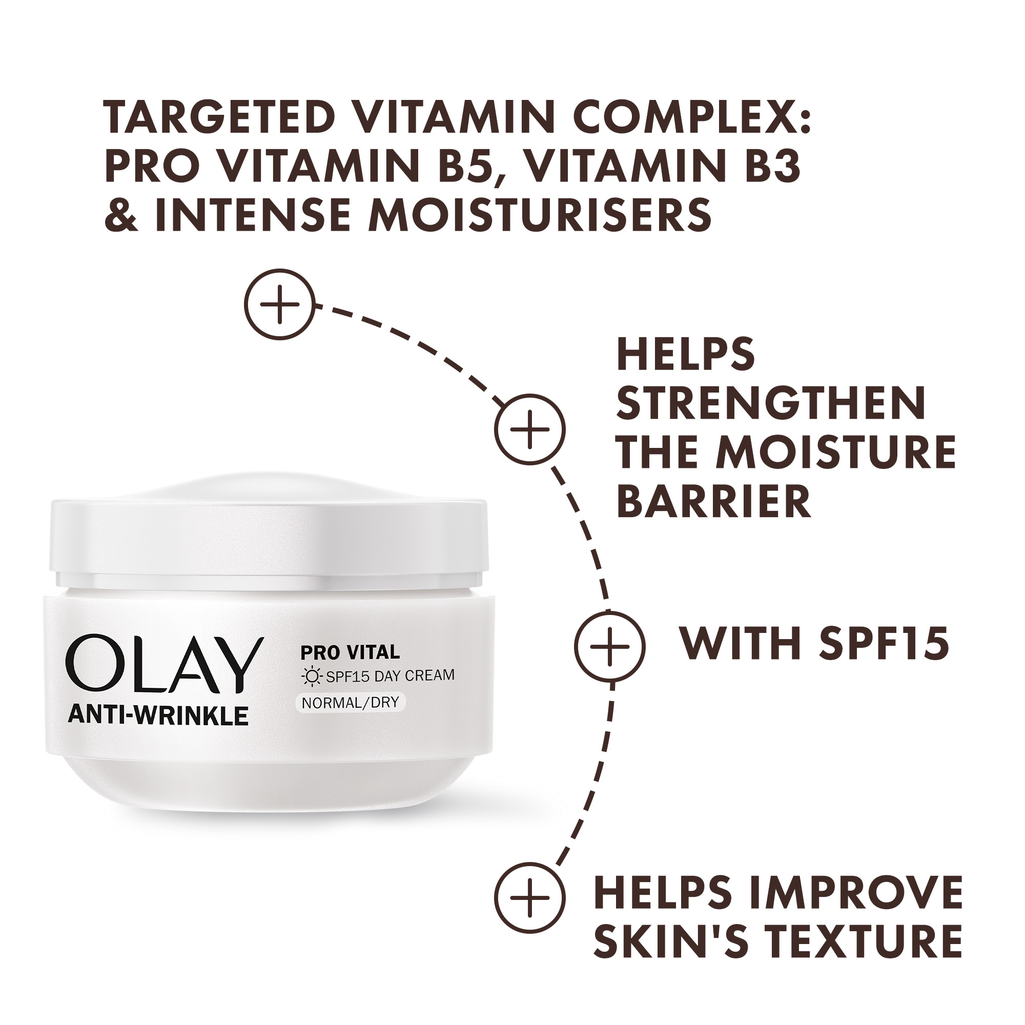 OLAY ANTI WRINKLE PRO VITAL DAY CREAM SPF15 50ML - Image 2